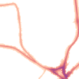 Night-time road noise heatmap for CR8 2JX