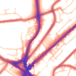 Daytime road noise heatmap for CR8 2NN