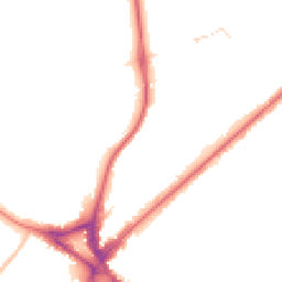 Night-time road noise heatmap for CR8 2NN