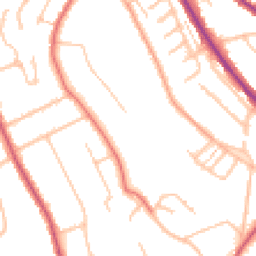 Daytime road noise heatmap for CR8 2XG
