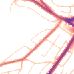 Daytime road noise heatmap for CR8 3BB