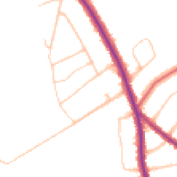 Daytime road noise heatmap for CR8 3DJ