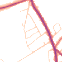 Daytime road noise heatmap for CR8 3DN