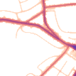 Daytime road noise heatmap for CR8 3EJ