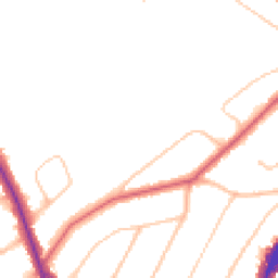 Daytime road noise heatmap for CR8 3HJ