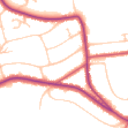 Daytime road noise heatmap for CR8 3JG