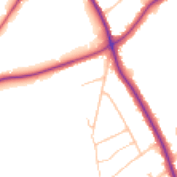 Daytime road noise heatmap for CR8 3NP