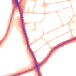 Daytime road noise heatmap for CR8 3PT