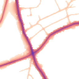 Daytime road noise heatmap for CR8 3PX