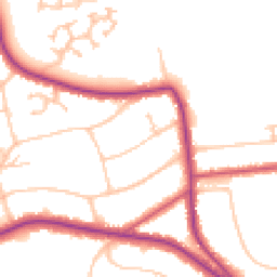 Daytime road noise heatmap for CR8 3QP