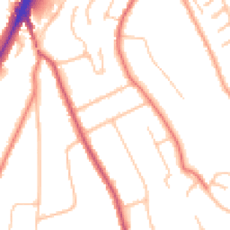 Daytime road noise heatmap for CR8 4AD