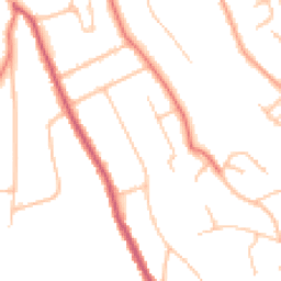 Daytime road noise heatmap for CR8 4AG