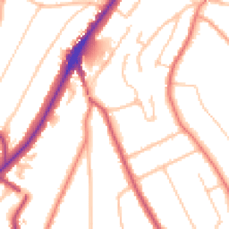 Daytime road noise heatmap for CR8 4AT
