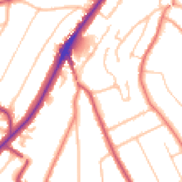 Daytime road noise heatmap for CR8 4DJ