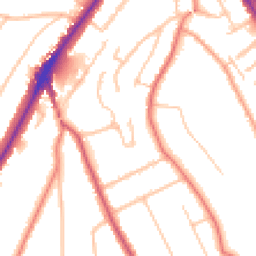 Daytime road noise heatmap for CR8 4DT