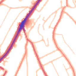 Daytime road noise heatmap for CR8 4DX