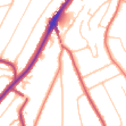 Daytime road noise heatmap for CR8 4EE