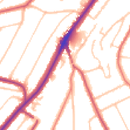 Daytime road noise heatmap for CR8 4ES