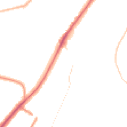 Night-time road noise heatmap for CR8 4ES