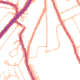 Daytime road noise heatmap for CR8 4EZ