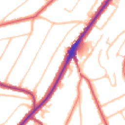 Daytime road noise heatmap for CR8 4HA