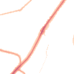 Night-time road noise heatmap for CR8 4HA