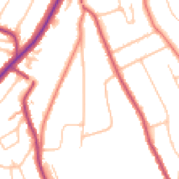 Daytime road noise heatmap for CR8 4HH