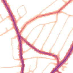 Daytime road noise heatmap for CR8 4LL