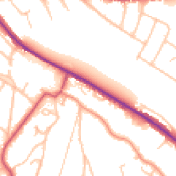Daytime road noise heatmap for CR8 5AB