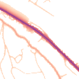 Daytime road noise heatmap for CR8 5AD