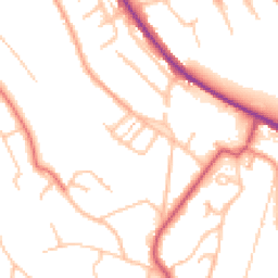 Daytime road noise heatmap for CR8 5NS