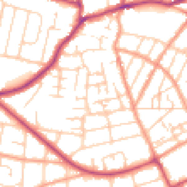 Daytime road noise heatmap for CT11 0AP