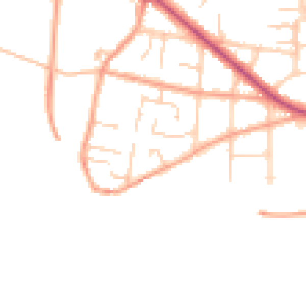 Daytime road noise heatmap for CT11 0JG