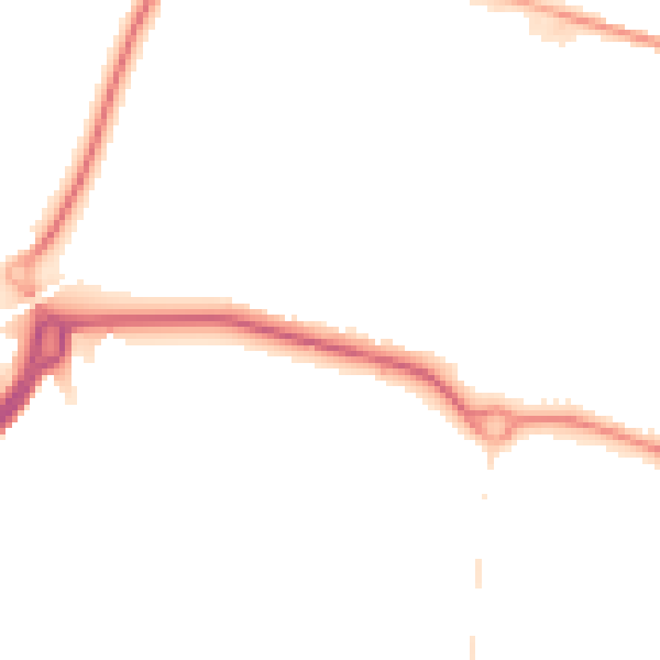 Night-time road noise heatmap for CT11 0LA