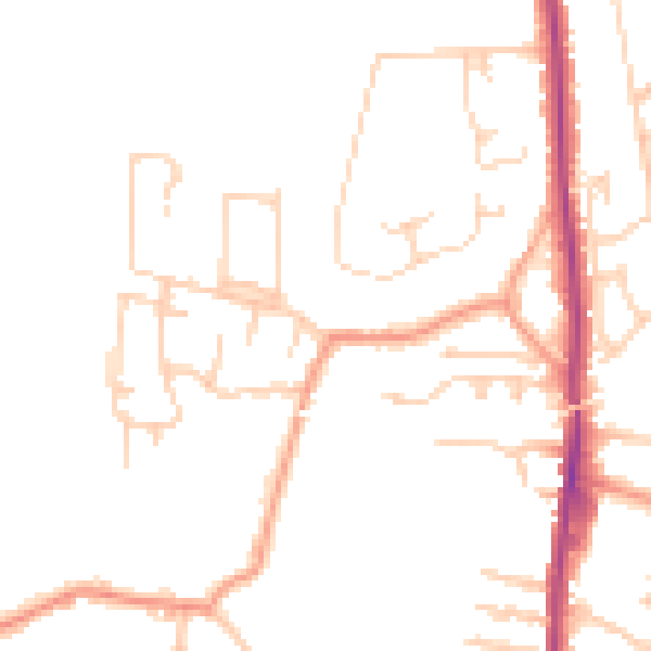 Daytime road noise heatmap for CT11 7DF