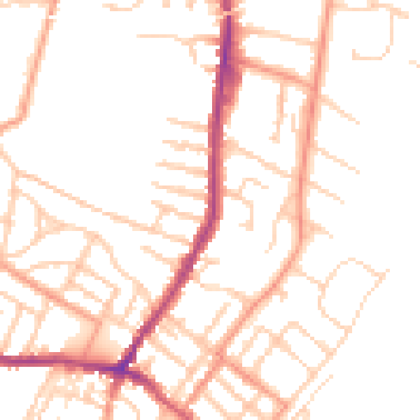 Daytime road noise heatmap for CT11 7EG