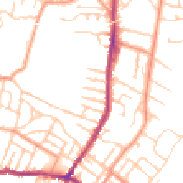 Daytime road noise heatmap for CT11 7EJ