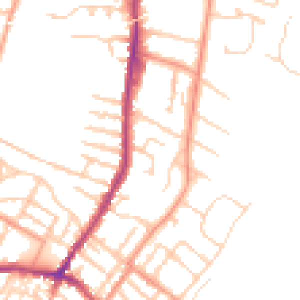 Daytime road noise heatmap for CT11 7HD