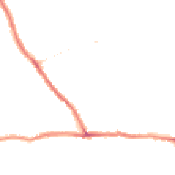 Night-time road noise heatmap for CT11 7JA