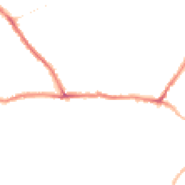 Night-time road noise heatmap for CT11 7NY
