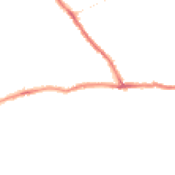 Night-time road noise heatmap for CT11 7QL