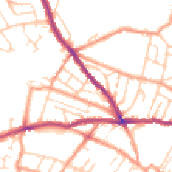 Daytime road noise heatmap for CT11 7RT