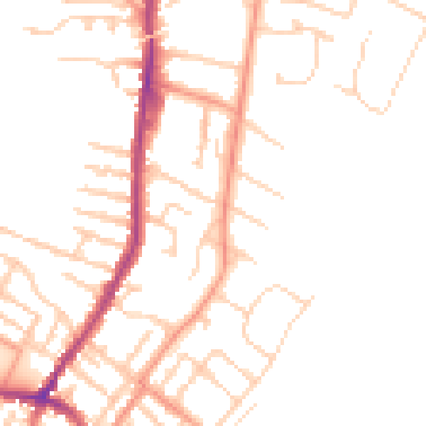 Daytime road noise heatmap for CT11 8AT