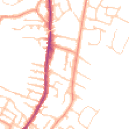 Daytime road noise heatmap for CT11 8BN