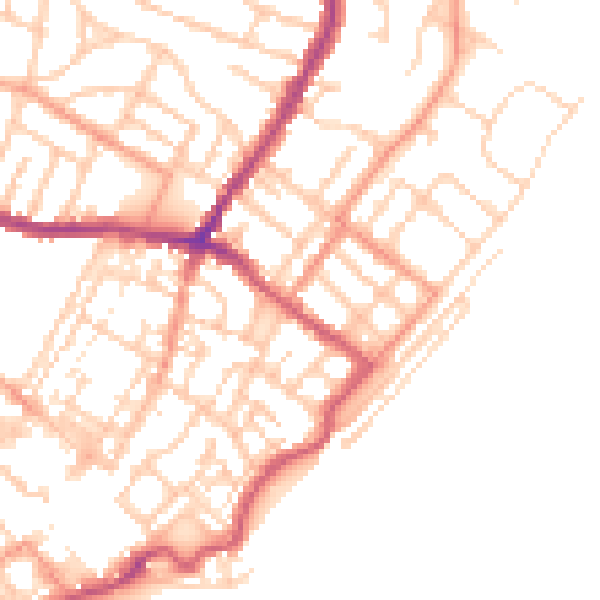 Daytime road noise heatmap for CT11 8BT