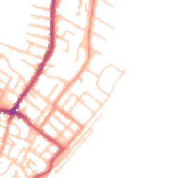 Daytime road noise heatmap for CT11 8ED