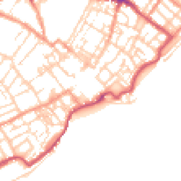 Daytime road noise heatmap for CT11 8FG