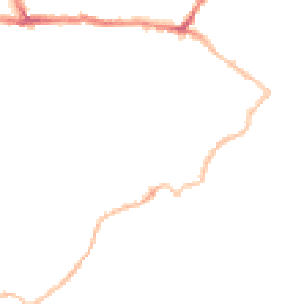 Night-time road noise heatmap for CT11 8HW