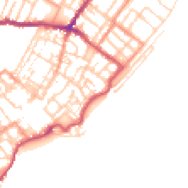 Daytime road noise heatmap for CT11 8JL