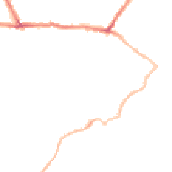 Night-time road noise heatmap for CT11 8NT